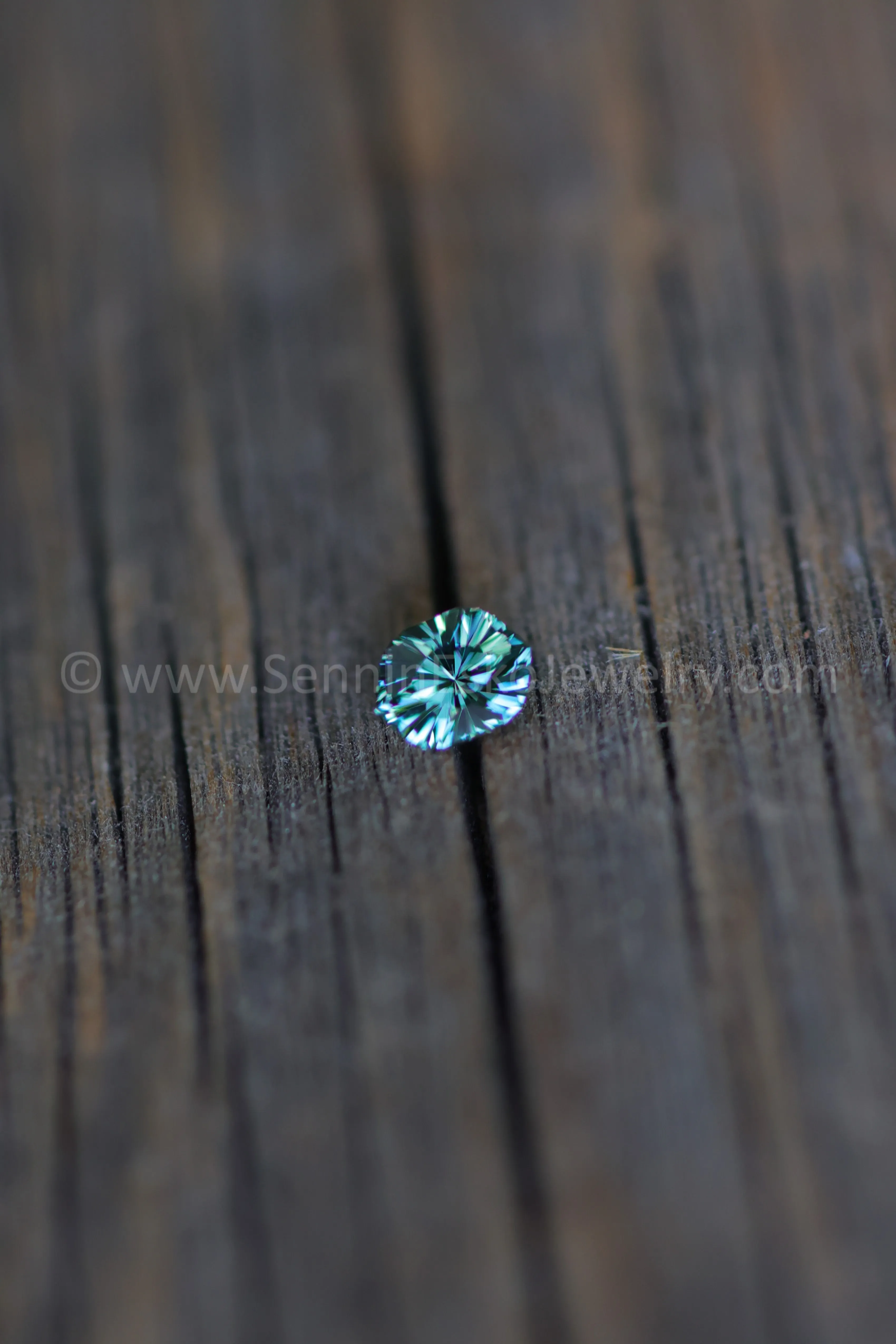 0.45 Carat Blue/Yellow Parti Sapphire Dodecagon -  5.2x4mm - Galaxy Cut
