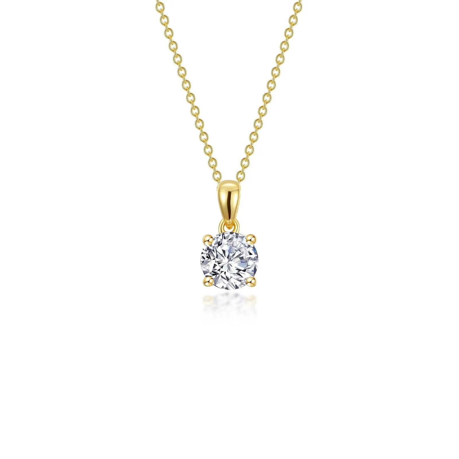 0.85 CTW 4-Prong Solitaire Necklace