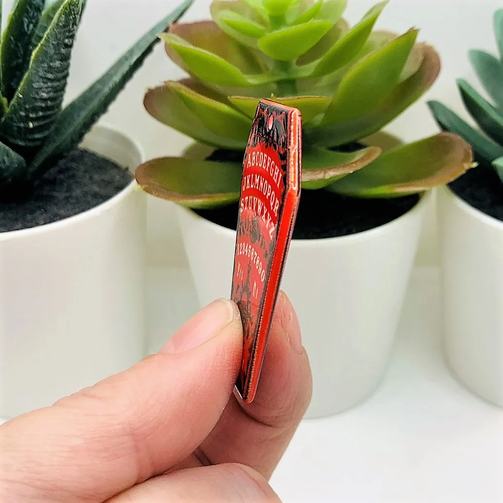 1, 4 or 20 Pieces: Red Ouija Coffin Charms - Double Sided