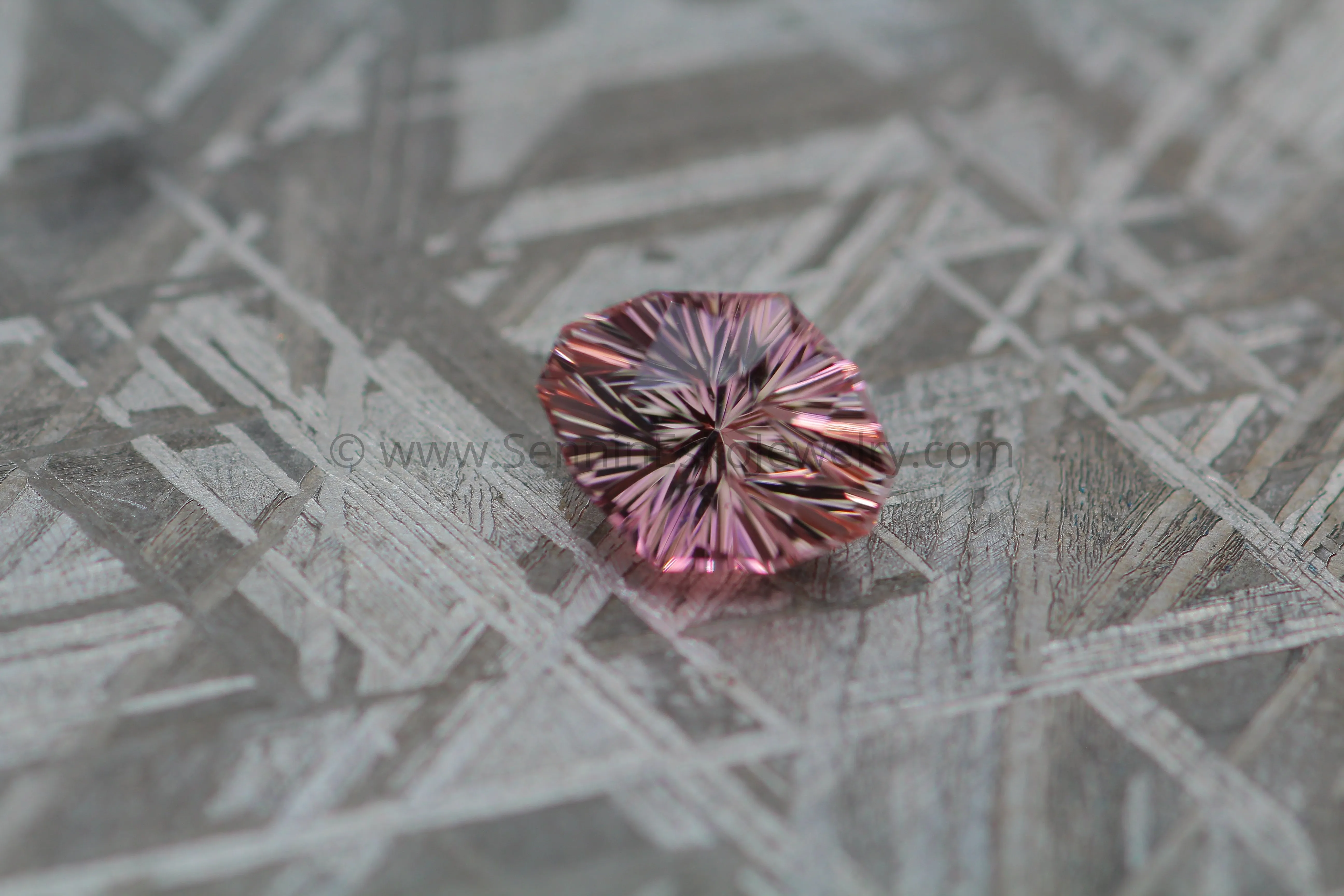 1.16 Ct Pinkish Peach Tourmaline Marquise / Decagon -  Precision Cut, 7.7x6.2mm