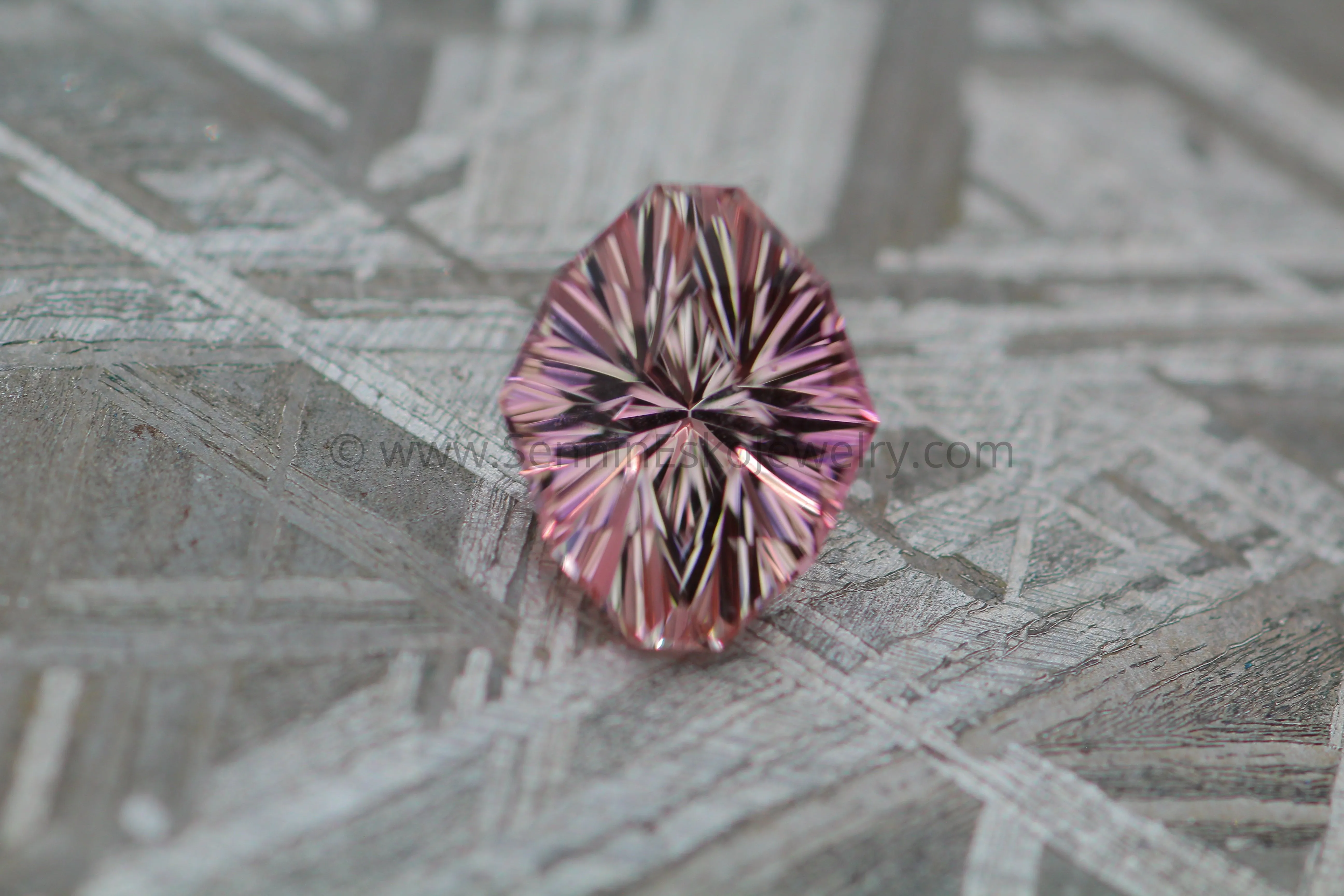 1.16 Ct Pinkish Peach Tourmaline Marquise / Decagon -  Precision Cut, 7.7x6.2mm