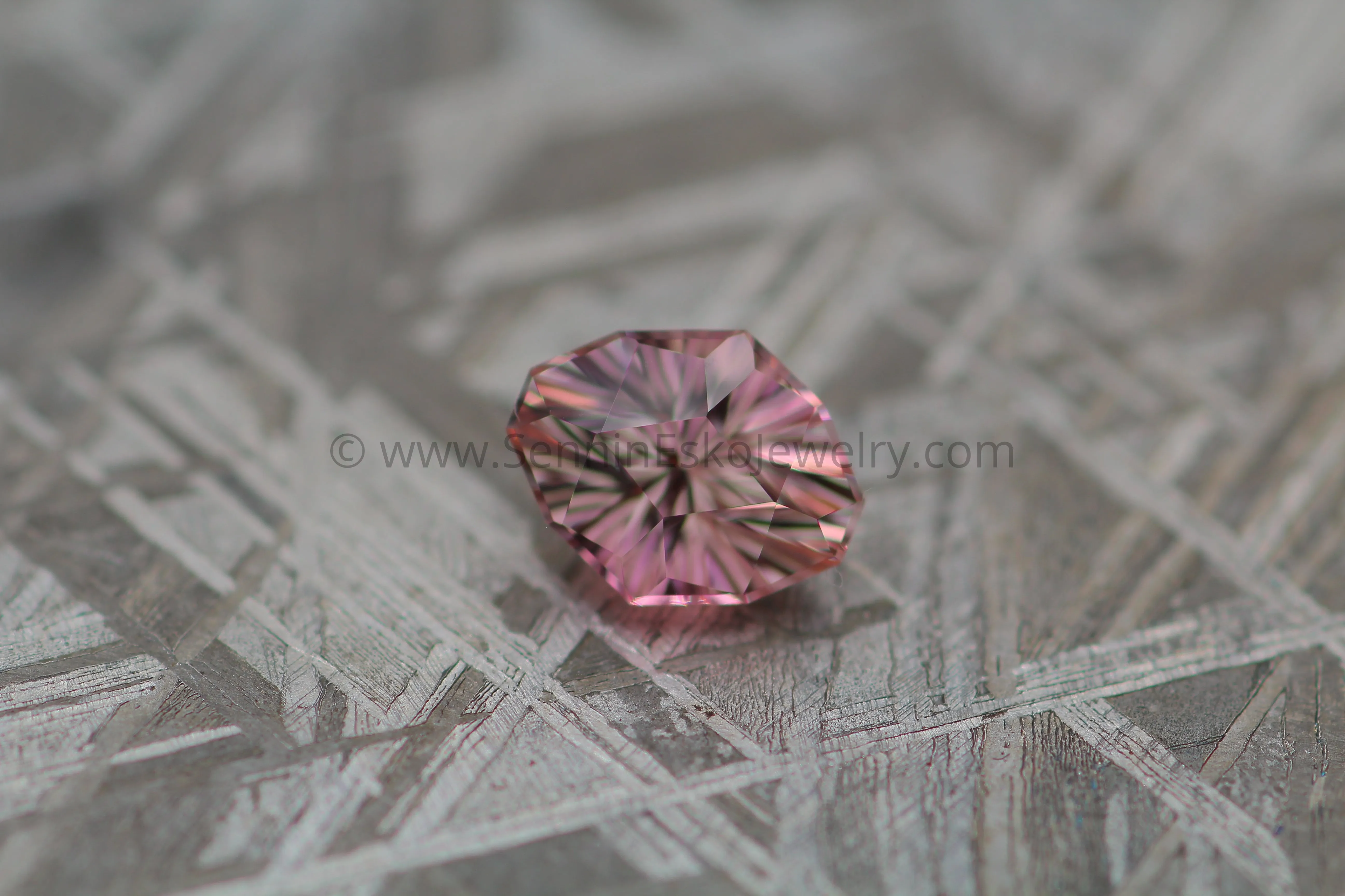 1.16 Ct Pinkish Peach Tourmaline Marquise / Decagon -  Precision Cut, 7.7x6.2mm