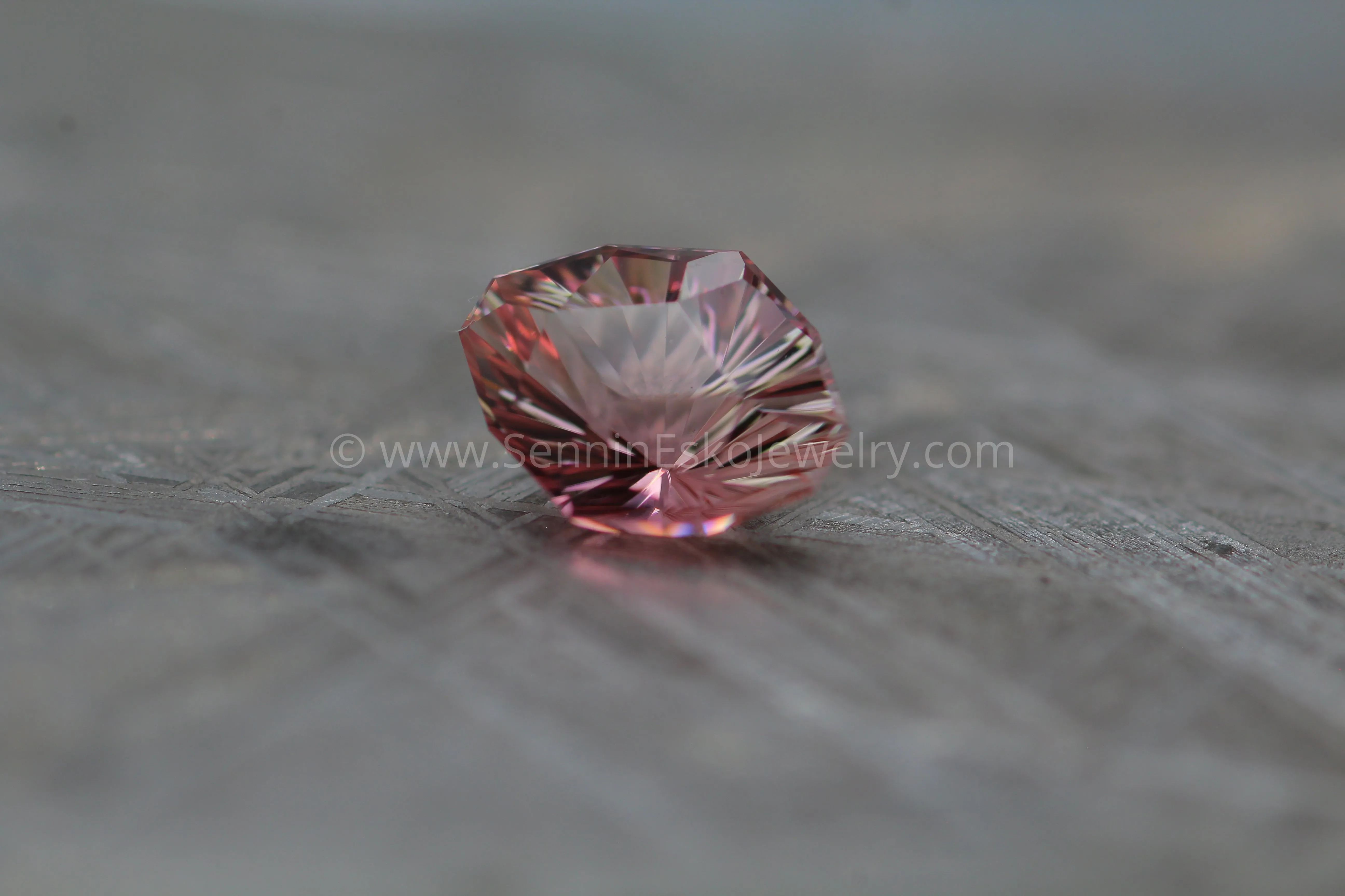 1.16 Ct Pinkish Peach Tourmaline Marquise / Decagon -  Precision Cut, 7.7x6.2mm