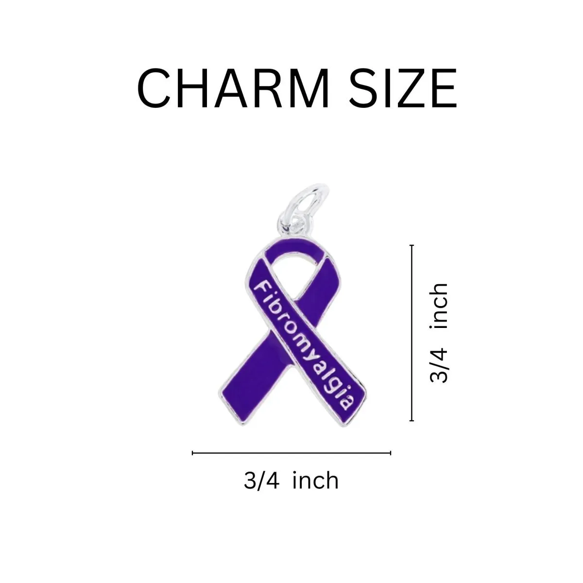 12 Fibromyalgia Purple Ribbon Retractable Bracelets