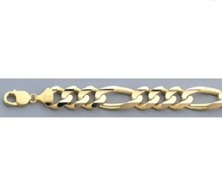 14 KT GOLD GP CUBAN LINK BRACELET