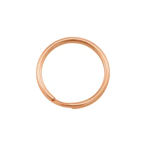 18k Rose Gold PVD Coated Stainless Steel Key Ring / SBB0296