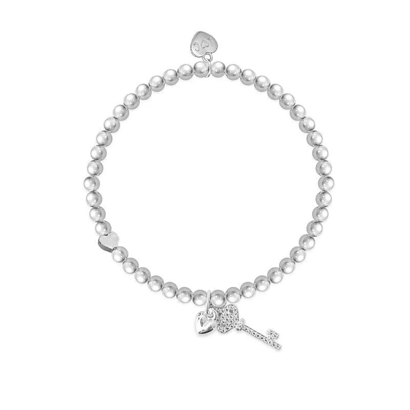 21st Birthday Key Design Bracelet