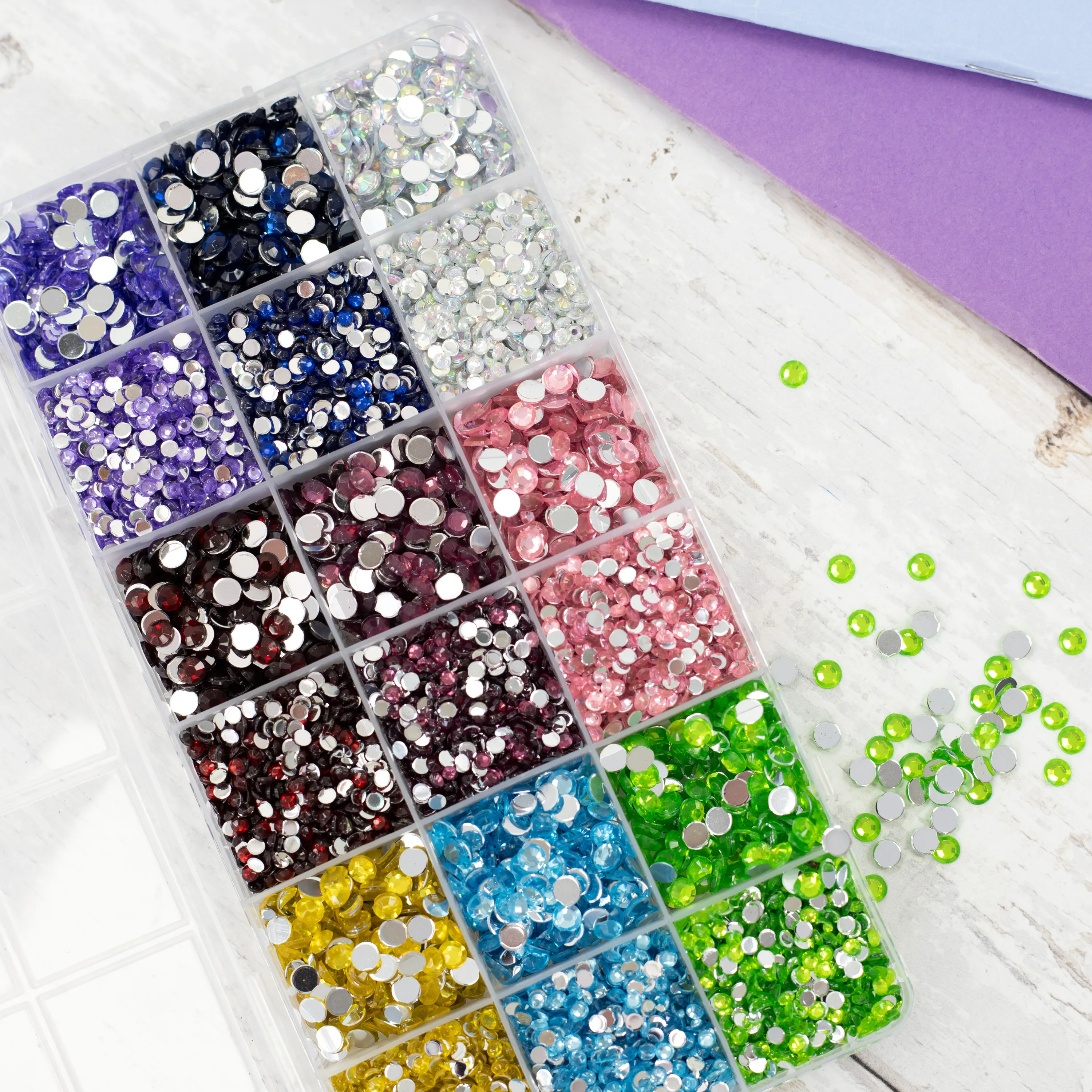 3mm and 5mm Assorted Crafting Gems Pack