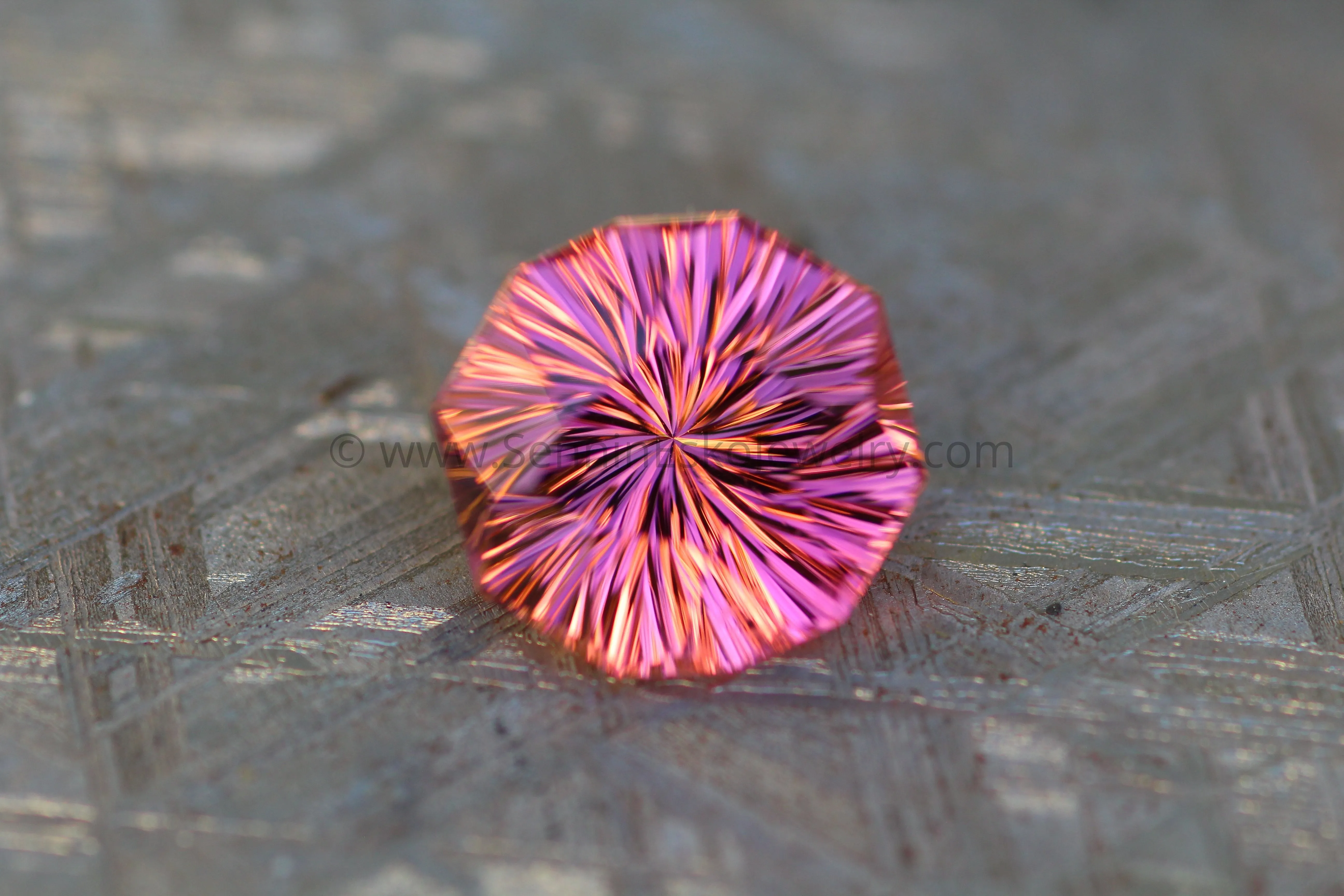 6.4 Pink Tourmaline Decagon - 11.3x11.4mm Fantasy Cut