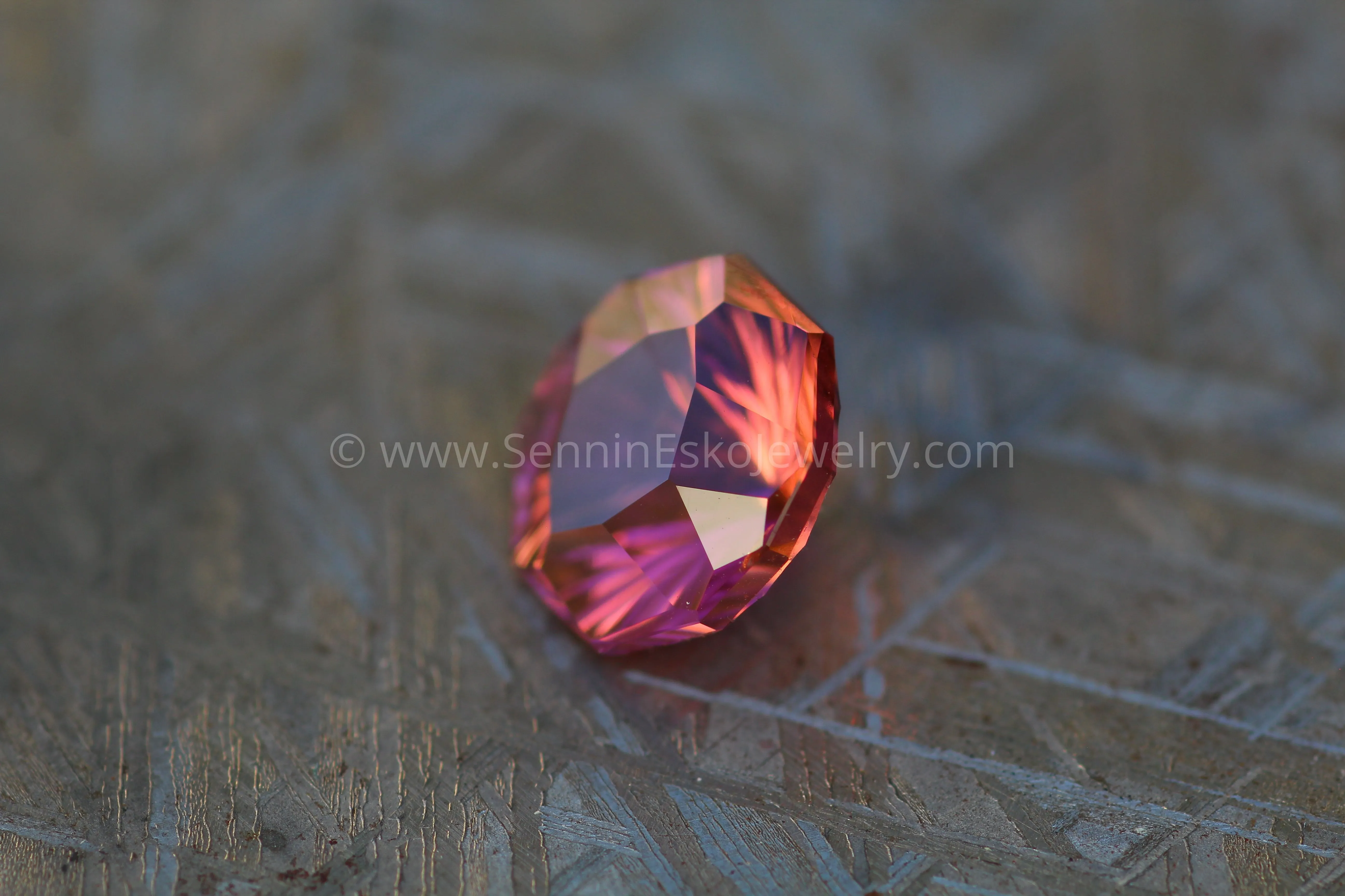 6.4 Pink Tourmaline Decagon - 11.3x11.4mm Fantasy Cut