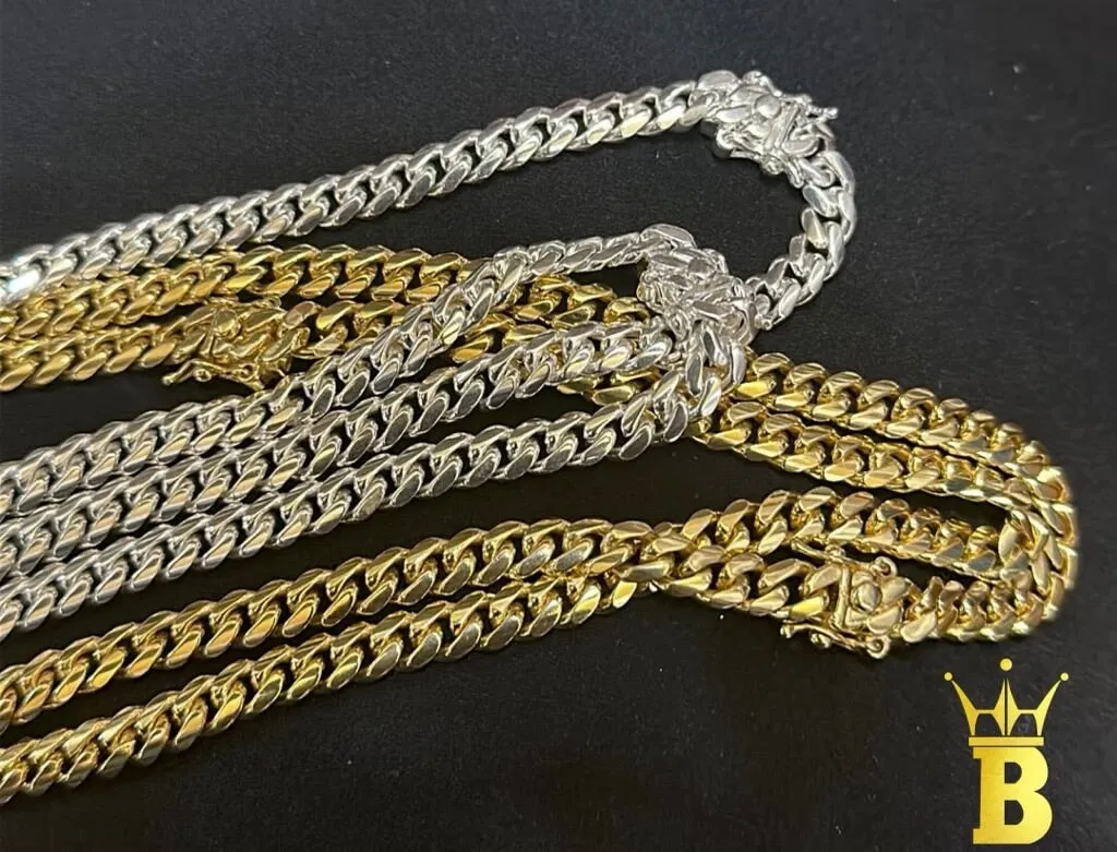 .925 Sterling Silver Miami Cuban Chain / Bracelet