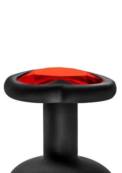 Blush Luxe Black With Red Gems Bling Plugs Training Kit