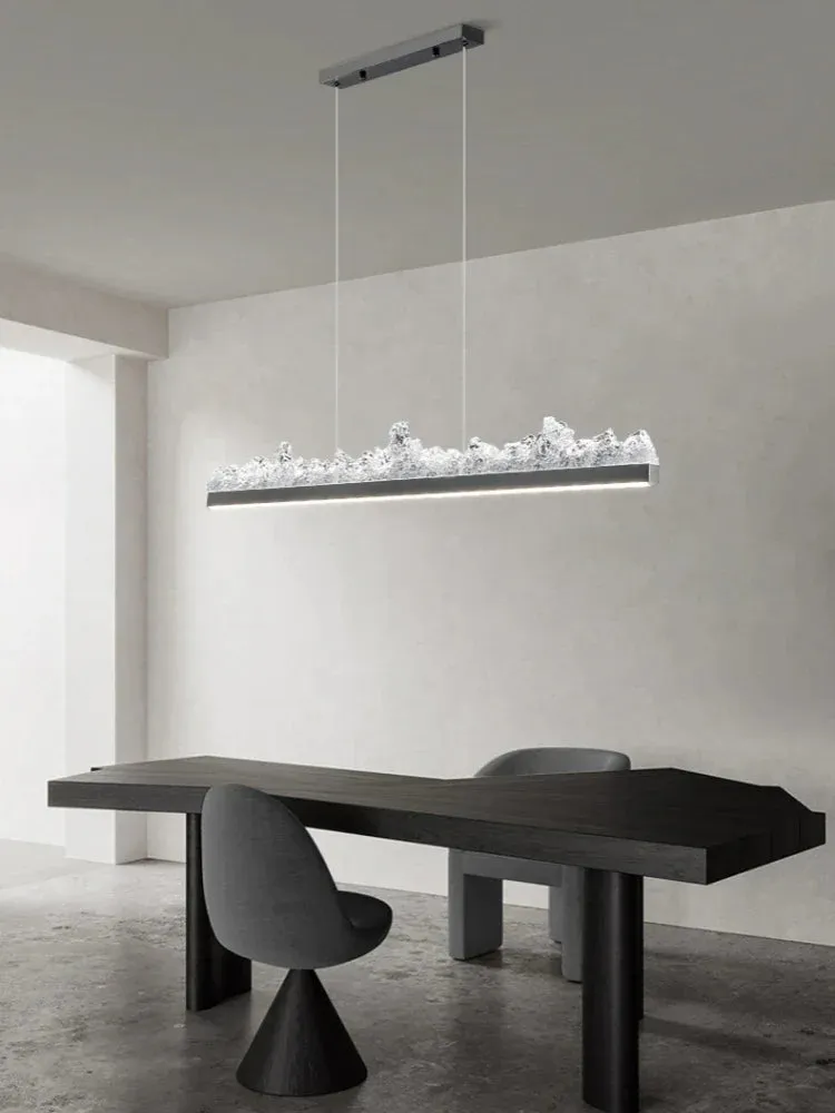 CAL Creative Iceberg Round/Linear Crystal Chandelier