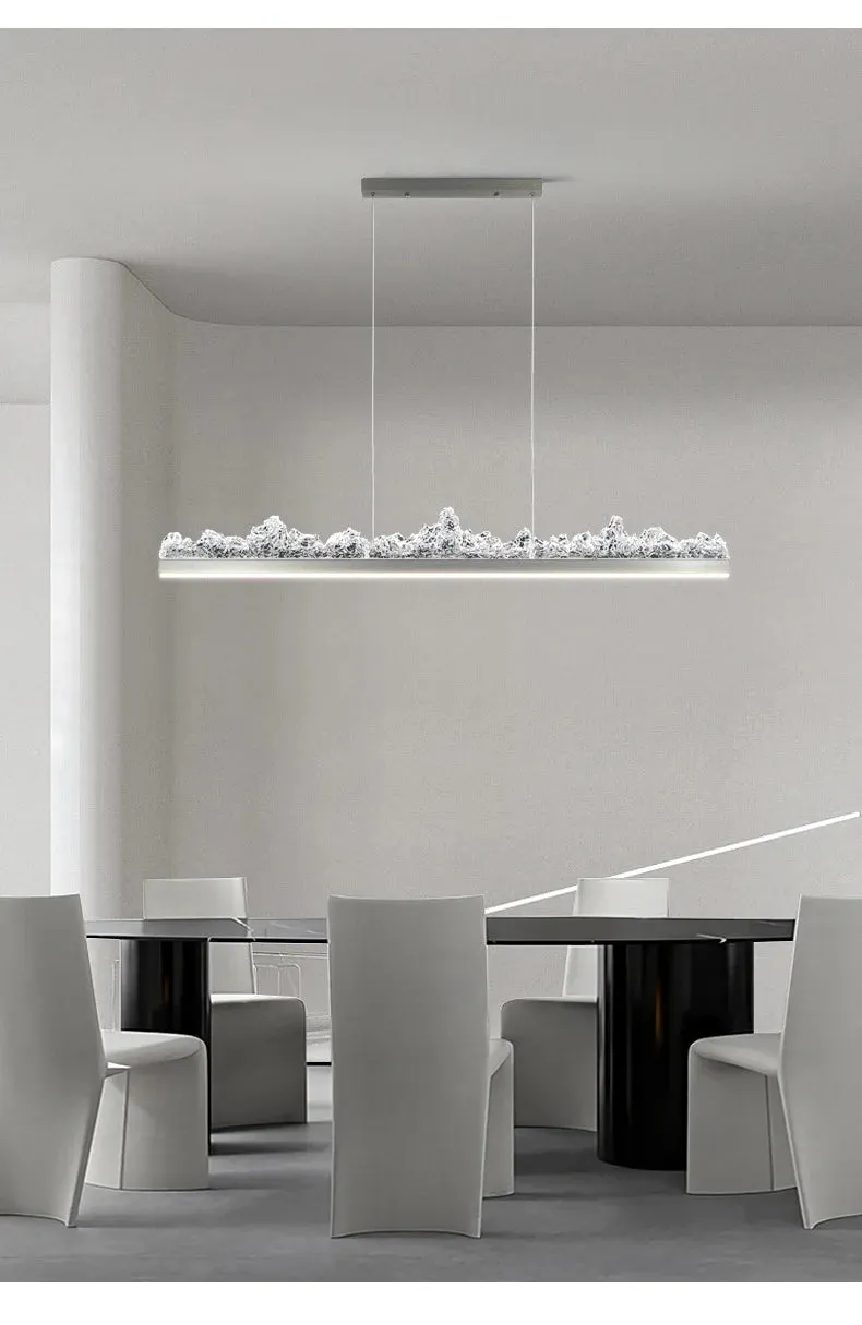 CAL Creative Iceberg Round/Linear Crystal Chandelier