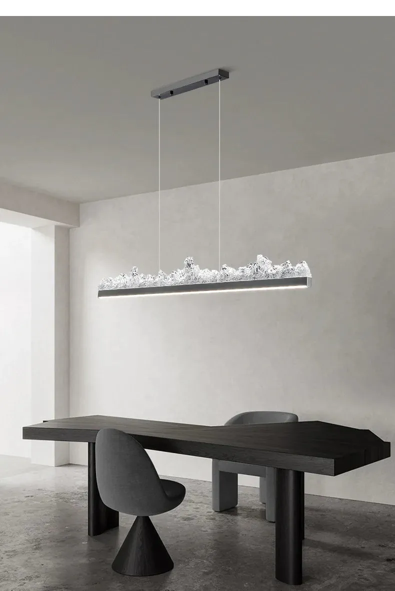 CAL Creative Iceberg Round/Linear Crystal Chandelier
