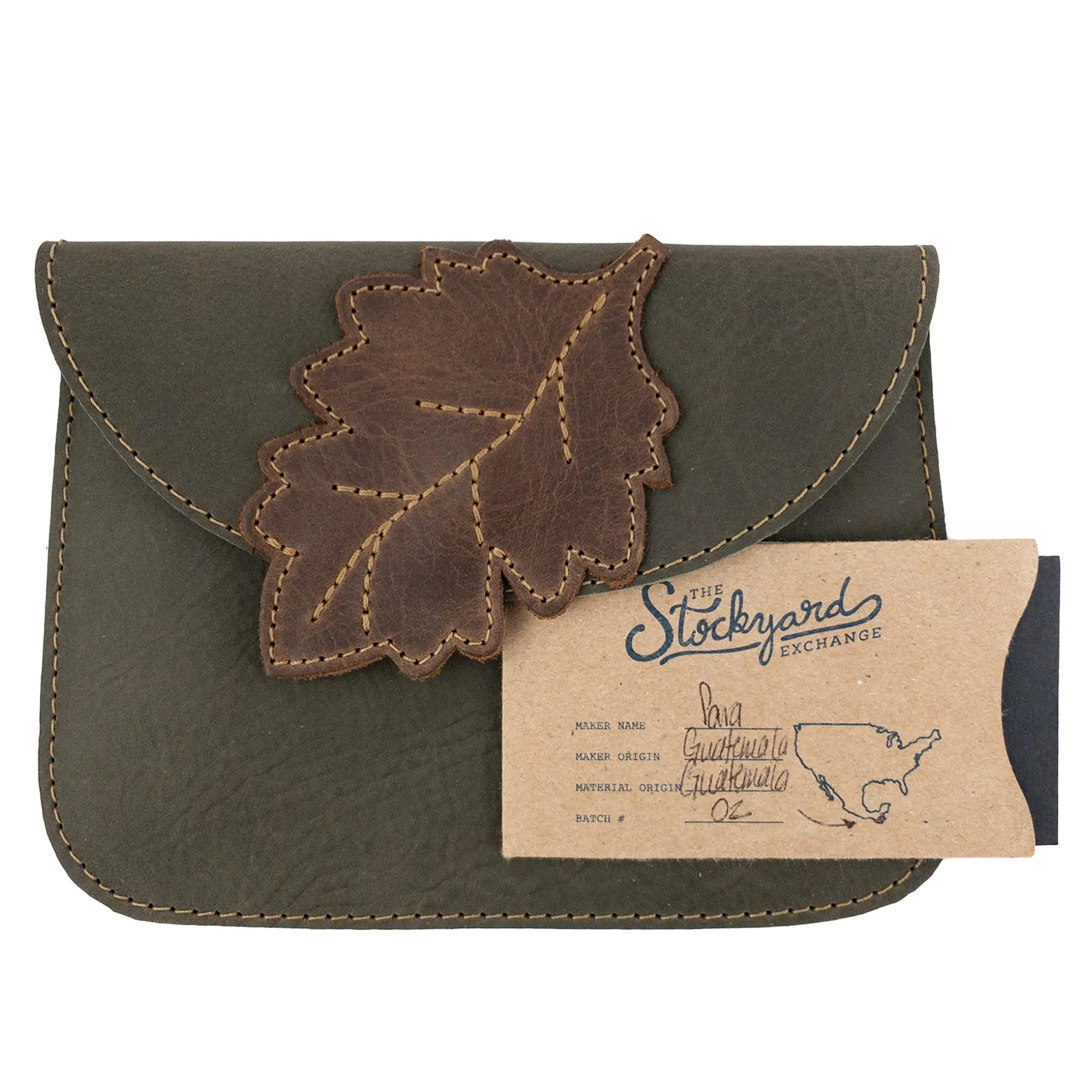 Card Wallet Leaves Design