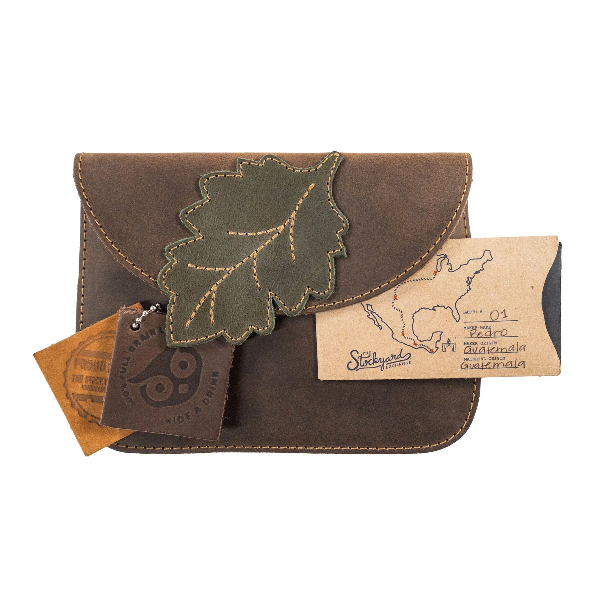 Card Wallet Leaves Design