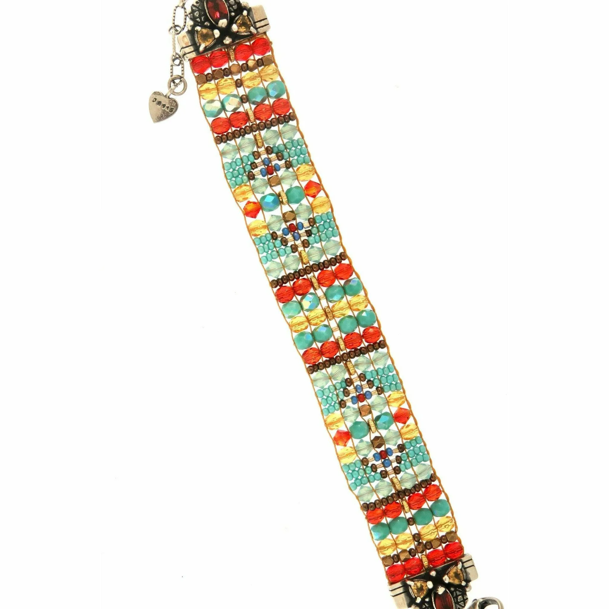 Chili Rose Canyon Peaks with Fancy Gem Stone TIps Bracelet