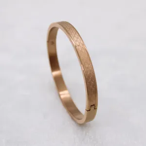 Cross Line Pattern Rose Gold Bracelet For Women