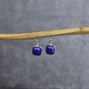 Cushion Conquer - Lapis Earrings