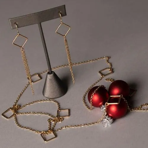 Diamante Dangle Earrings