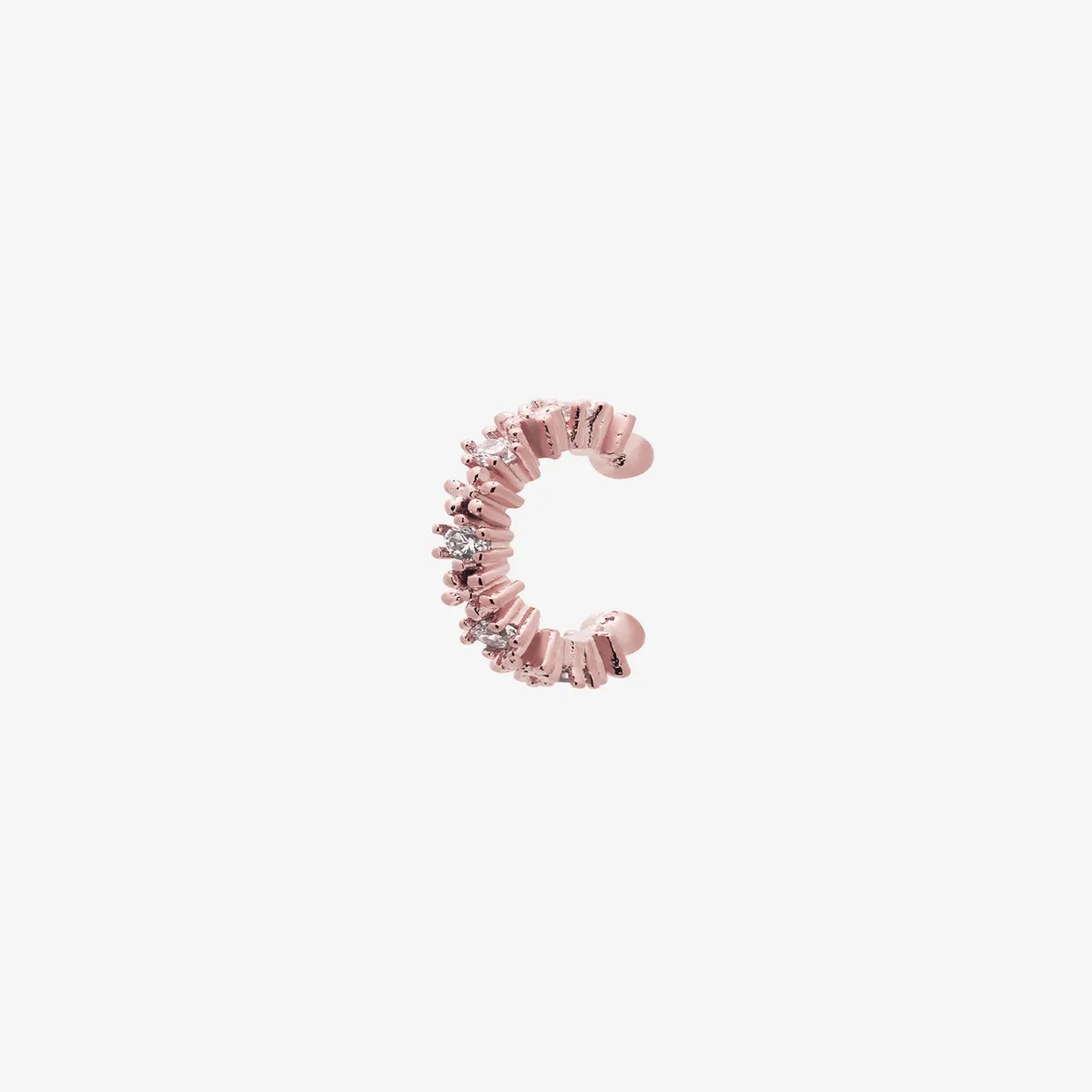 Flower Cubic Ear Cuff