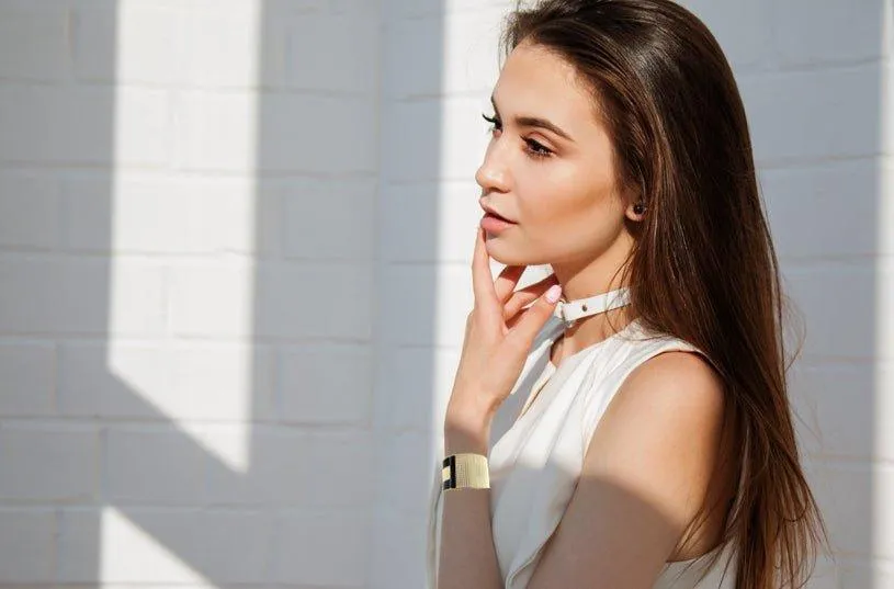 Gold Cuff Bracelet for Women with Ceramic Colors