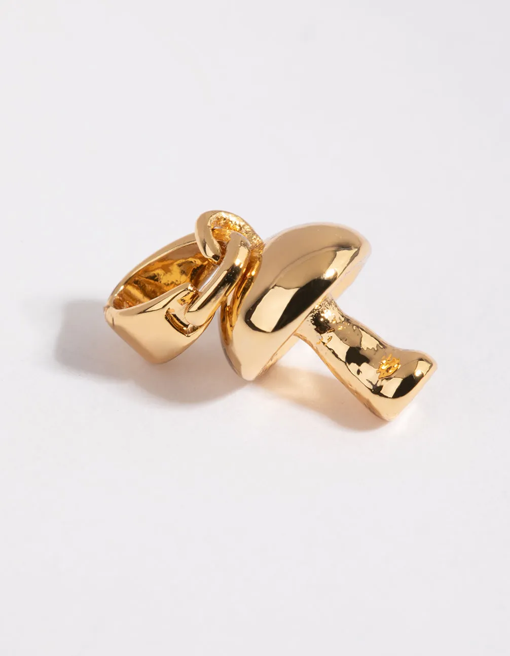 Gold Plated Mushroom Charm
