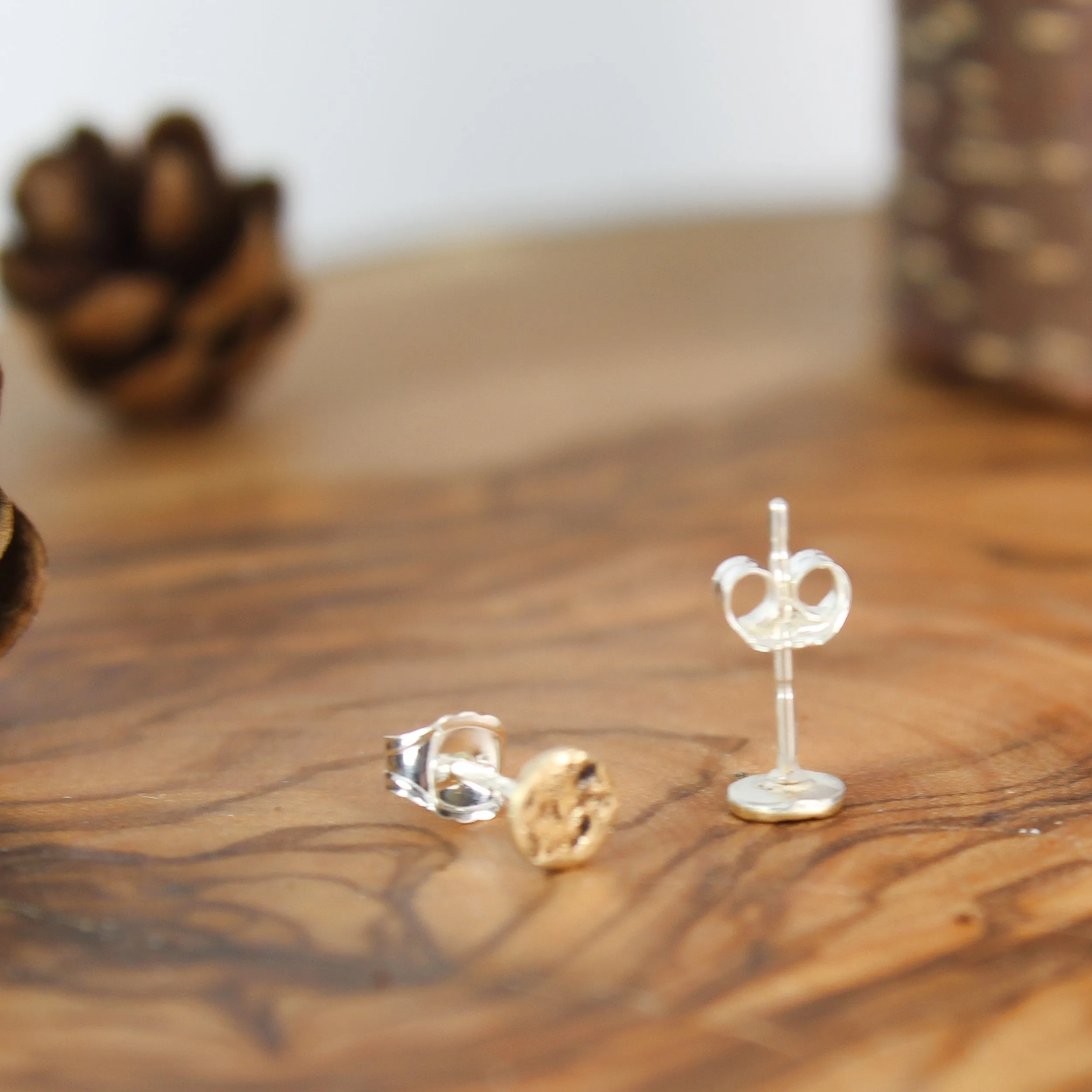 Gold Stud Earrings Galaxy