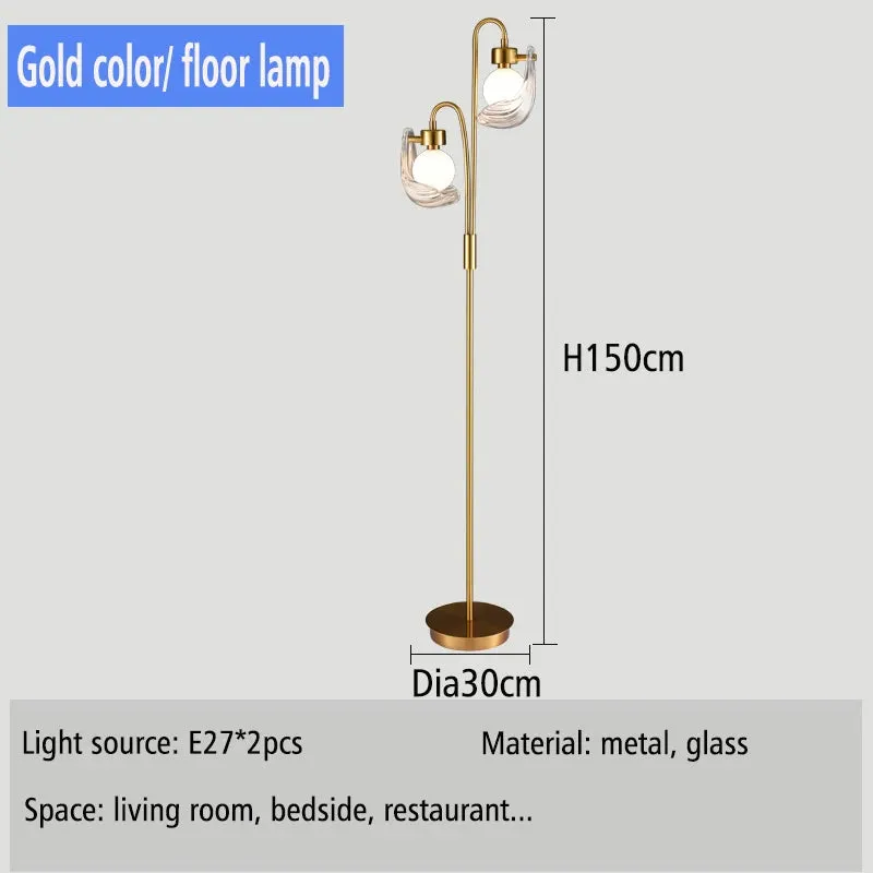 IIS Modern Shell Glass Lampshade Table/Floor/Pendant Light Fixture G9 Socket