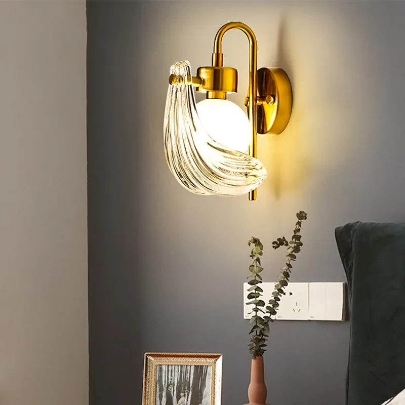 IIS Modern Shell Glass Lampshade Table/Floor/Pendant Light Fixture G9 Socket