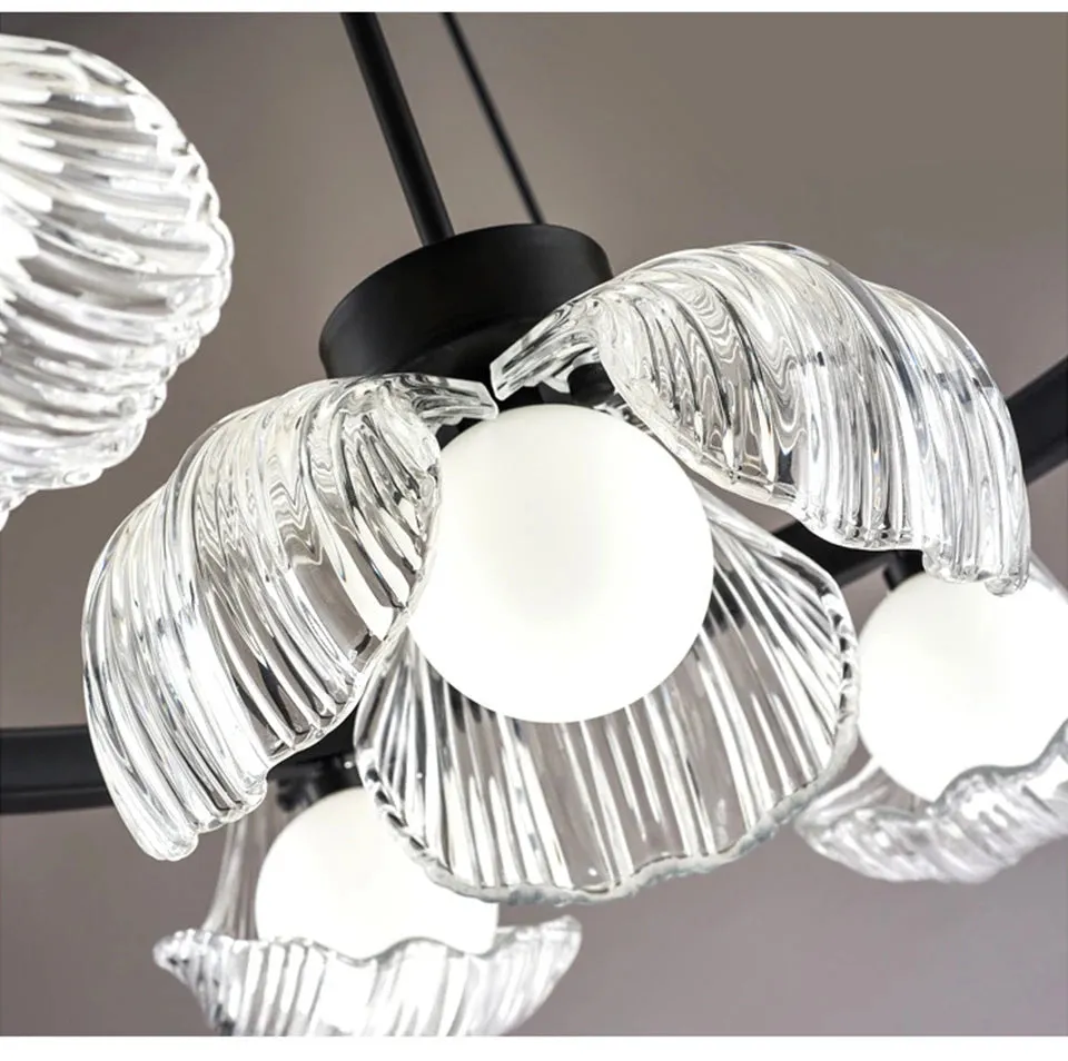 IIS Modern Shell Glass Lampshade Table/Floor/Pendant Light Fixture G9 Socket