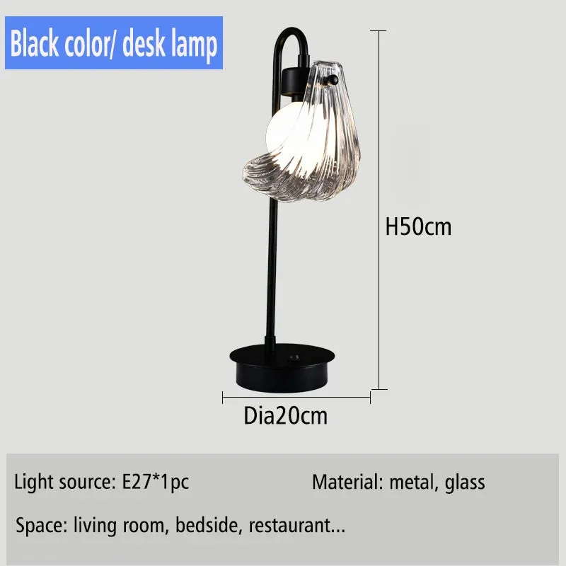 IIS Modern Shell Glass Lampshade Table/Floor/Pendant Light Fixture G9 Socket