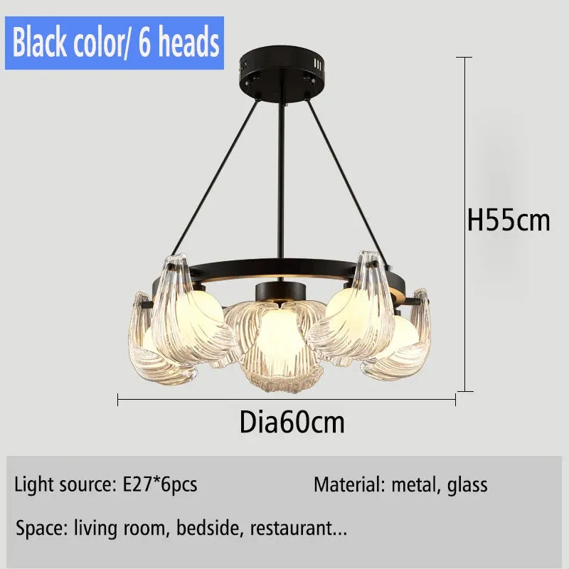 IIS Modern Shell Glass Lampshade Table/Floor/Pendant Light Fixture G9 Socket
