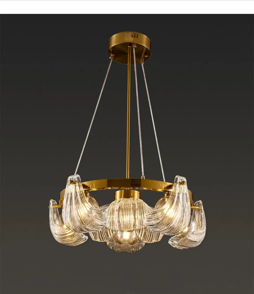 IIS Modern Shell Glass Lampshade Table/Floor/Pendant Light Fixture G9 Socket