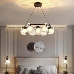 IIS Modern Shell Glass Lampshade Table/Floor/Pendant Light Fixture G9 Socket
