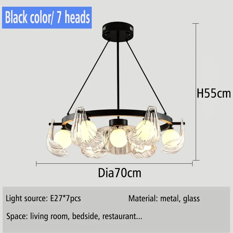 IIS Modern Shell Glass Lampshade Table/Floor/Pendant Light Fixture G9 Socket