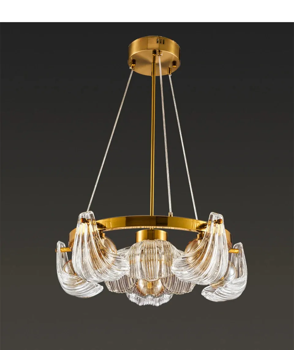 IIS Modern Shell Glass Lampshade Table/Floor/Pendant Light Fixture G9 Socket