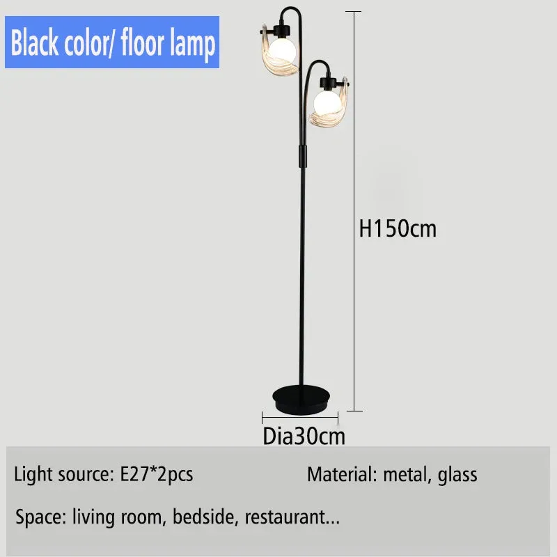 IIS Modern Shell Glass Lampshade Table/Floor/Pendant Light Fixture G9 Socket
