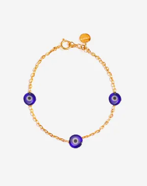 Kids Three Evil Eye Bracelet