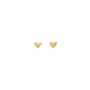 Koa Heart Studs