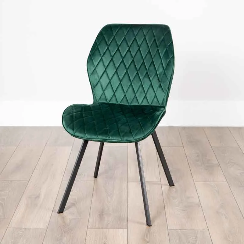 Lincoln Extending Table with 6 Vancouver Emerald Chairs