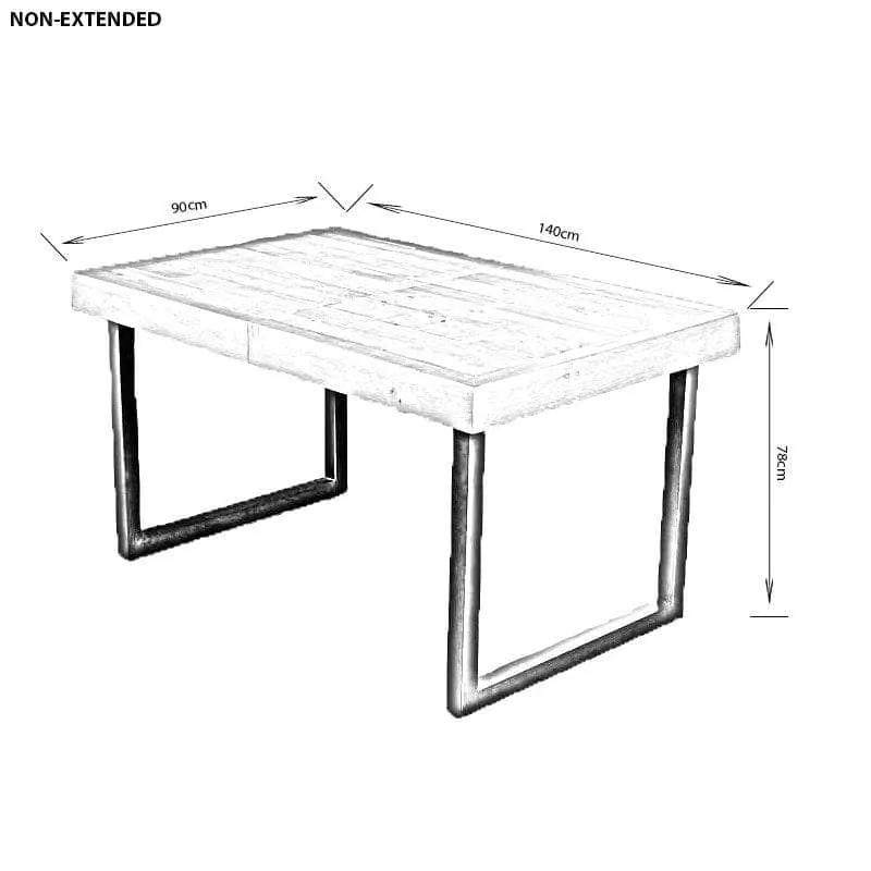 Lincoln Extending Table with 6 Vancouver Emerald Chairs
