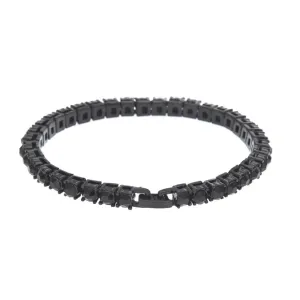 Men's Rhinestone Crystal Chain Link Bracelet