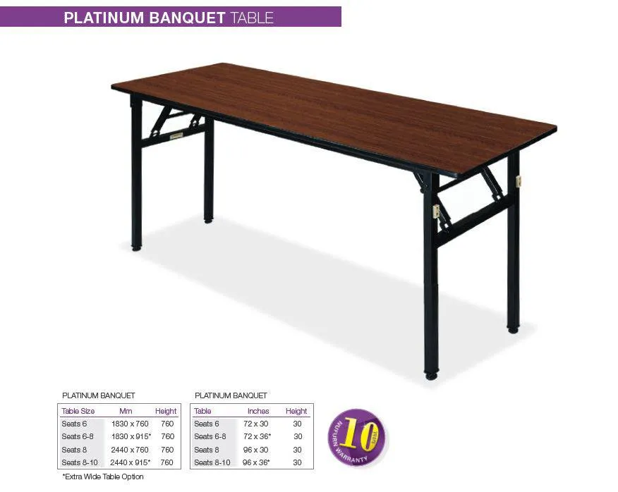 Platinum - 5ft Trestle Folding Tables