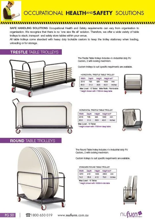 Platinum - 8ft Seminar Folding Tables
