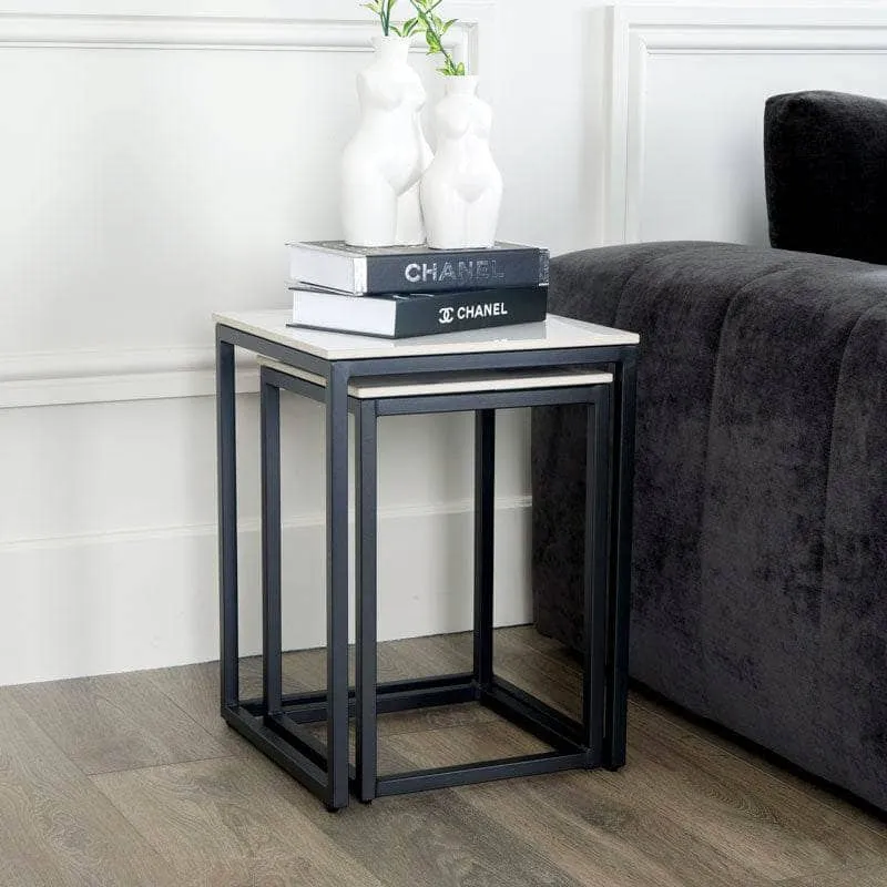 Portland Nest Of Tables - White