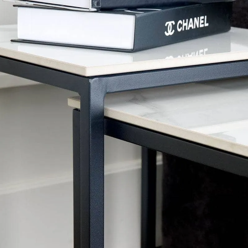 Portland Nest Of Tables - White