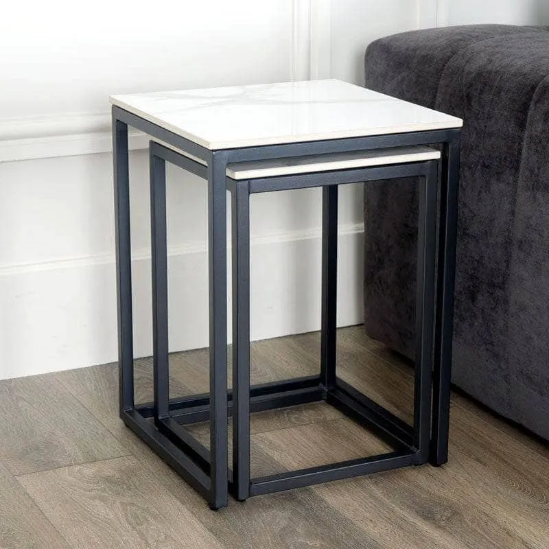 Portland Nest Of Tables - White