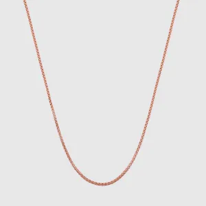 Round Box Chain (Rose Gold) 2mm